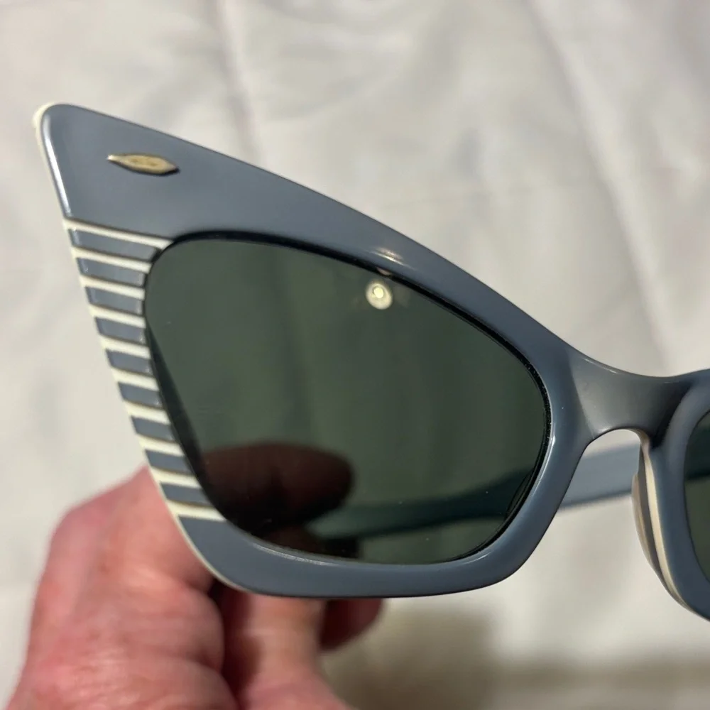 Vintage Ray-Ban B&L Gray Sun Song Cat-Eye Sunglasses 1950’s/60’s